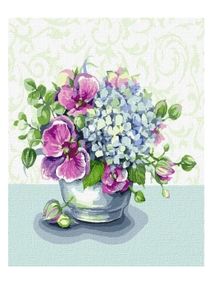 Розпис по номерах 25х25 КНО3145 Свіжість квітів "Ідейка"