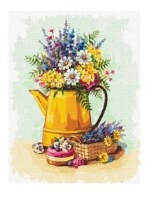 Розпис по номерах 40х50 КНО2980 Яскраве літо "Ідейка"