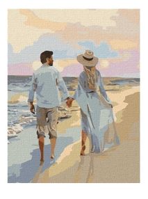 Розпис по номерах 40х50 КНО4791 Побачення на пляжі "Ідейка"