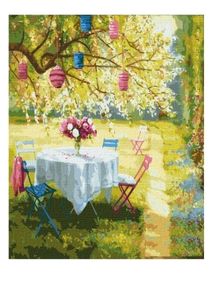 Розпис по номерах 50х50 КНО2299 Весняні ліхтарики "Ідейка"