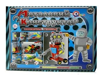 конструктор металевий дитячий космічна техніка артикул 2094 "ТехноК"